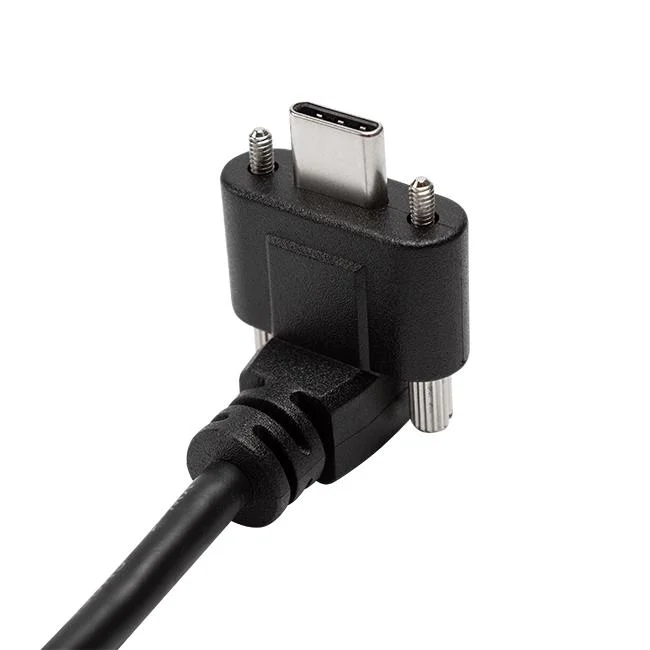 OEM 90 Degree Angled USB Cm to Am Panel Mount Cable