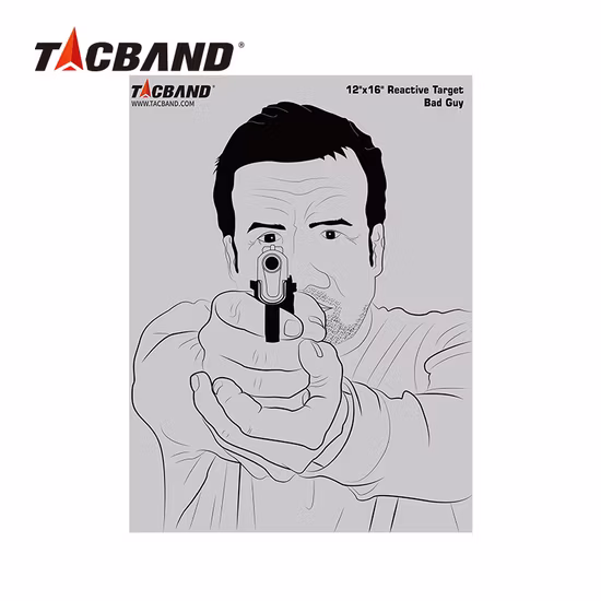 Tacband Shooting Practice Training 12*16 Inch Reactive Paper Cardboard Target