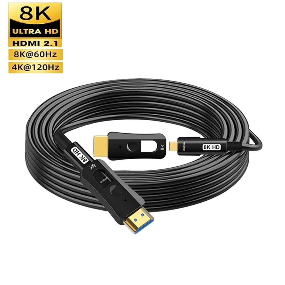 Fiber Optical HDMI Cable V2.1 Aoc HDMI-Micro HDMI L=35meter